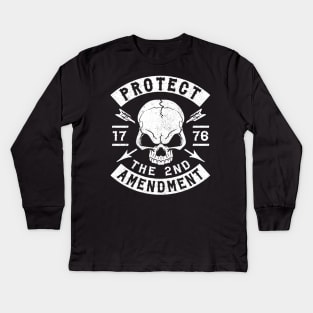 SECOND AMENDMENT - PRO NRA - PROTECT THE 2ND AMENDMENT Kids Long Sleeve T-Shirt